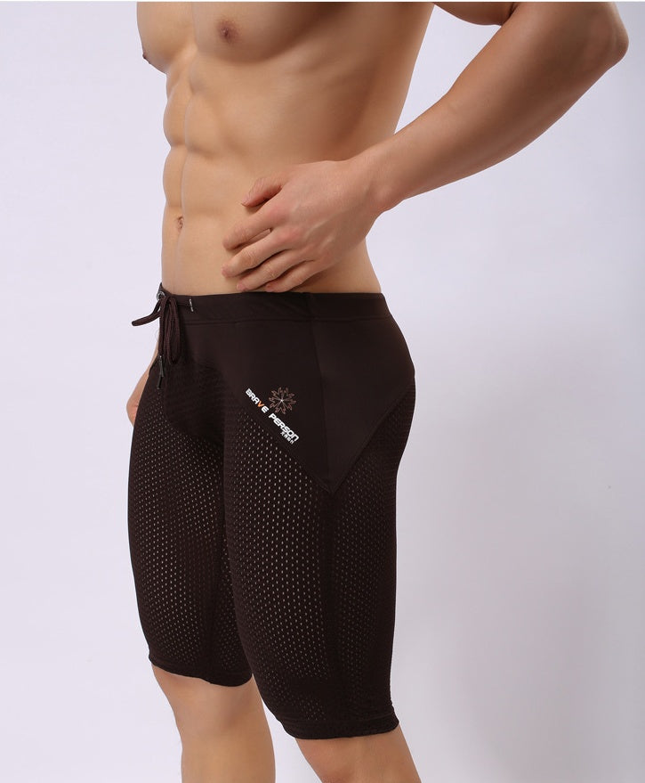 Sexy Mens Sport Fitness Body Shaping Comfort Shorts