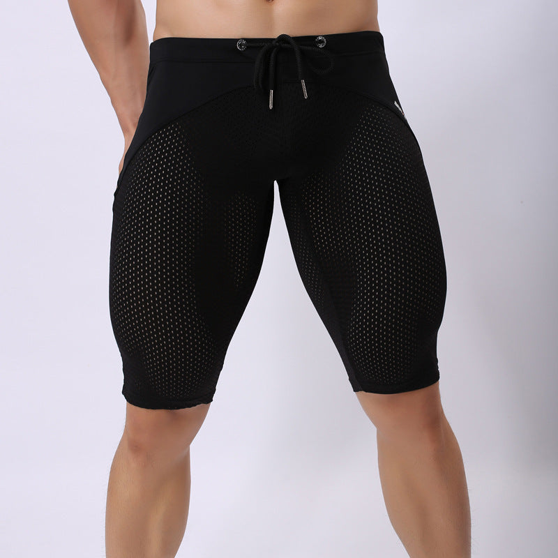 Sexy Mens Sport Fitness Body Shaping Comfort Shorts