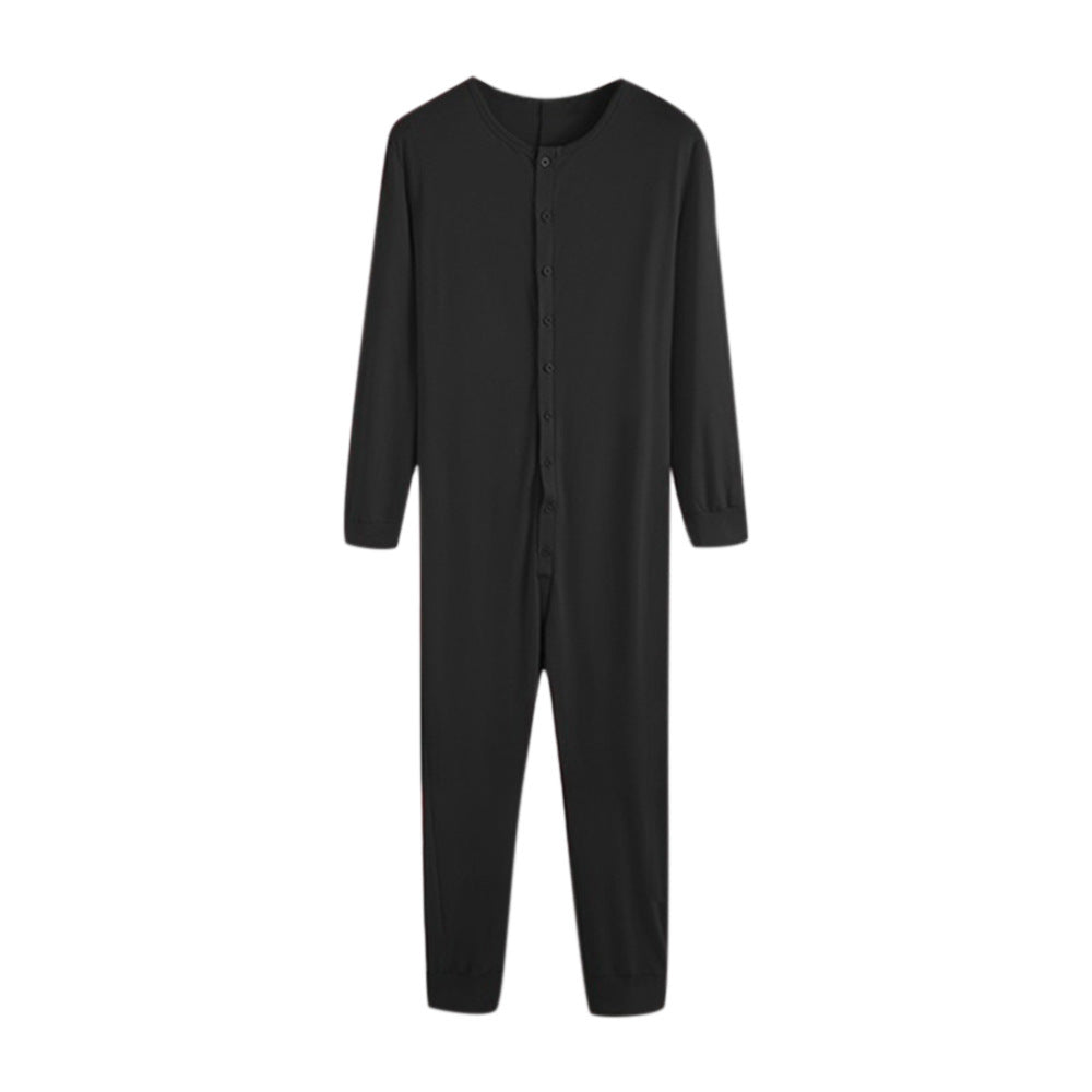 Men's Jumpsuit Casual Lounge Sportswear Longjohns