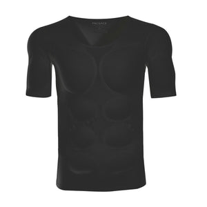 Men's Invisible Shoulder Pad Chest Enhancement T-shirt