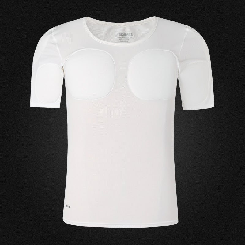 Men's Invisible Shoulder Pad Chest Enhancement T-shirt