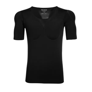 Men's Invisible Shoulder Pad Chest Enhancement T-shirt