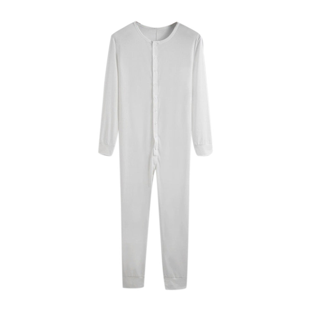 Men's Jumpsuit Casual Lounge Sportswear Longjohns